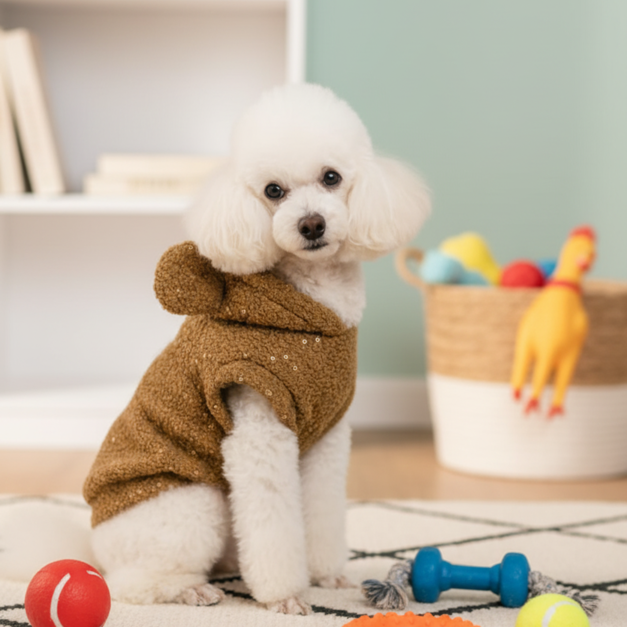 Felpa Invernale Teddy Chocolate per Cani